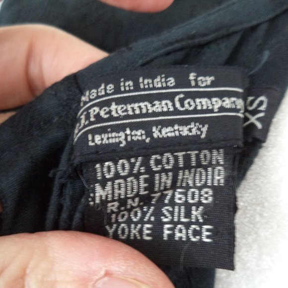 J.Peterman Company patchwork gypsy peasant full midi maxi dress Fits XS to Small - Picture 4 of 10